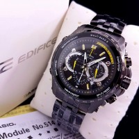 Jam Tangan Pria Casio EDIFICE EQW-M710 Wave Ceptor Pilots BLACK Steel