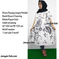 Daster Payung Monochrome Baju tidur Bumil Busui Batik Adem gak luntur