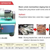 Mesin Pemisah Daging dan Tulang Ikan Murah