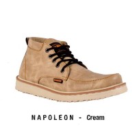 Promo SEPATU PRIA HUMM3R NAPOLEON CREAM Diskon