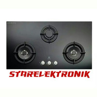 ELECTROLUX EGT9637CK KOMPOR TANAM GAS 3 TUNGKU KACA HITAM NEW