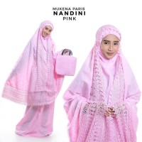 MUKENA NANDINI MUKENAH DEWASA BAHAN KATUN PARIS DENGAN TAS