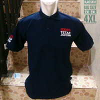 KAOS POLO BIG SIZE 2019 JOKOWI TETAP PRESIDEN 2XL 3XL 4XL