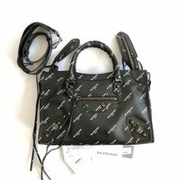 TAS BALENCIAGA ORIGINAL - BALENCIAGA CITY ALL OVER BLACK