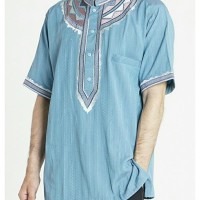 FASHION PRIA BAJU PRIA MUSLIM L-PENDEK KATUN BORDIR 04