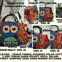 Jual Tas Bordir Thailand - Selempang Multi OWL 1A Murah