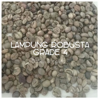 Jual LAMPUNG ROBUSTA GRADE 4 green bean coffee biji kopi mentah Indonesia Murah