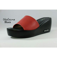 Sandal Wedges wanita casual formal elegan dan trendy by CALBI KL 07