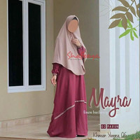 Gamis Mayra Maroon by Shafeeya