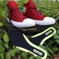Sepatu Wanita - Converse CT All Star Hi Red White - GO