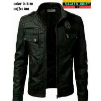 NEW jaket premium New Pria semi kulit 2016 pria wanita