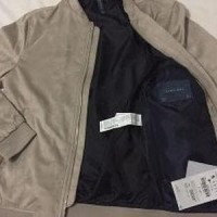 Jaket Zara Bomber Faux Suede PROMO