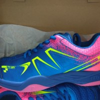 Sepatu Badminton Flypower Plaosan 5 Hot Pink Original