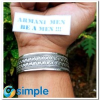 GELANG PLAT PAPUA INDIA ETNIK UNIK MONEL ARMANI MEN ACC