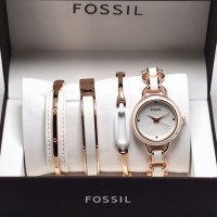 Jam Tangan Wanita Fossil Paket Plus Gelang By HargaJam kado hadiah