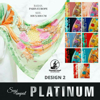 Jilbab Umama Platinum Motif 02 / Hijab Segiempat Paris Europe
