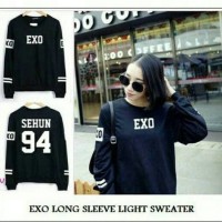 BAJU WANITA ATASAN TERBARU KAOS LENGAN PANJANG EXO 01/T S SHIRT EXO