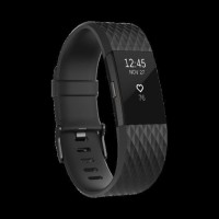 Fitbit Charge 2 Heart Rate GPS Fitness Wristband Smartwatch Gunmetal S