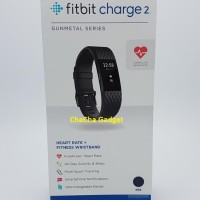 Fitbit Charge 2 Heart Rate GPS Fitness Wristband Smartwatch Gunmetal L