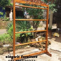 Gantungan Gawangan Kain Batik Ukiran Pakai Nama