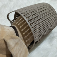 Small Size Round Braided Storage Miniso - Keranjang Plastik Kecil