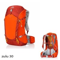 Tas GREGORY ZULU 30 Lt Orange Hiking Outdoor Carrier Ransel Backpack