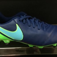 Sepatu bola nike original Tiempo Genio 2 leather FG murah blue/green