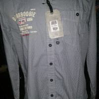 Kemeja pria lengan panjang branded matahari Bombboogie size xl