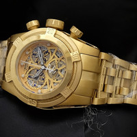 Jam Tangan Wanita Invicta Chrono Gold Garansi