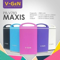 Jual Powerbank V-GeN V783 Maxis 7800 mAh (Power Bank VGEN) Powerbank V-GeN Murah