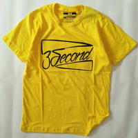 Kaos 3second Pria Terbaru Size M L XL Free Stiker Kaos Distro Bandung