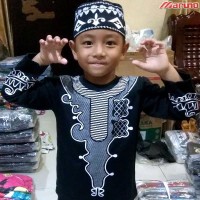 Baju Koko BLACK PANTHER Grosir Gamis Muslim Murah MARUNO