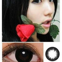Softlens Hitam Pekat LC Lovely Bisa Minus