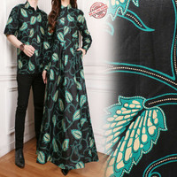 couple maxi dress rika gamis busana muslim dan kemeja batik