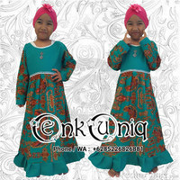 Jual Gamis Batik Anak / Dress Anak Batik / Busana Muslim Batik GASML Murah