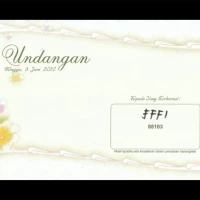 UNDANGAN BLANKO ERBA 88103 ISI 100PCS