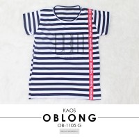 Jual OB-1105 G Oblong T-Shirt Kaos Stripe Terbaru Murah Premium Murah