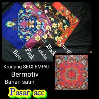 JILBAB TURKY Segi Empat Bahan Satin MOTIF KODE A1