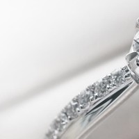Cincin Solitaire Emas Putih 18k Asli Berlian Natural Diamond Kawin K15