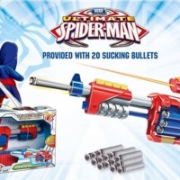 Mainan Anak - Soft Bullet Blaster Ultimate Spiderman Pistol Gun Hero