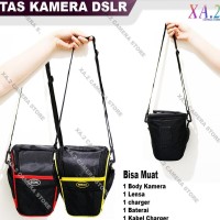 Tas Kamera Canon Nikon DSLR Segitiga - Tas Import & Bahan Berkualitas