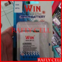 Win Baterai HP Nokia BP-3L Asha 303 Lumia 510 Double Power Batre Batte