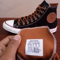 Dijual Sepatu All Star Converse Classic Peached Ox Hitam Tinggi Murah