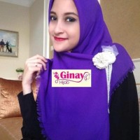 Hijab Jilbab Kerudung Scarf Segi Empat Polos Rawis Cantik Cerah NAYS