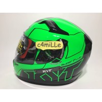 Best Seller HELM KYT K2 RIDER #1 SUPER FLUO ED GREEN FLUO DOUBLE