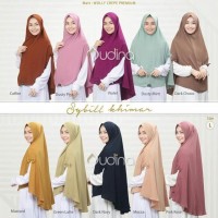 Sybill khimar Audina hijab syari non pet antem, kerudung panjang