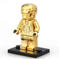 Jual Marvel Ironman Iron Man Mark 21 Midas Chrome Minifigure Lego kw Murah