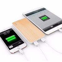 BGR Powerbank Vivan W8 8000mAh Cherrywood 2 USB Ports Original AA016
