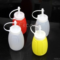 HGF39 2pc 200ml Plastik Saus Minyak Cuka Kecap Squeeze Mustard Botol k