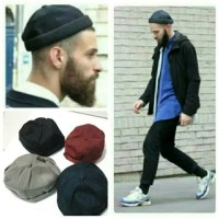 Jual topi peci turki kopiah rapel hijrah no cap Murah